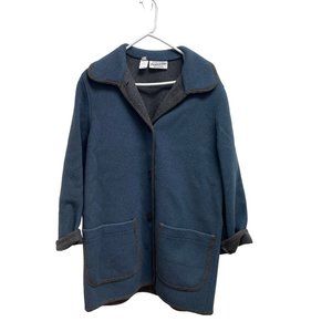Pendleton Blanket Wool Blue Coat 14